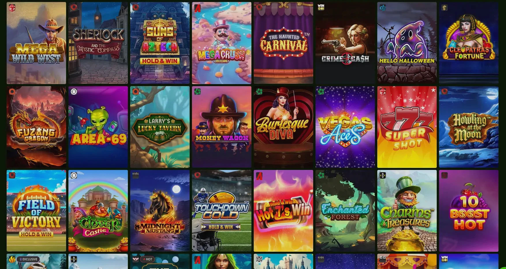 Infinity Casino Willkommensbonus Cashback Übersicht